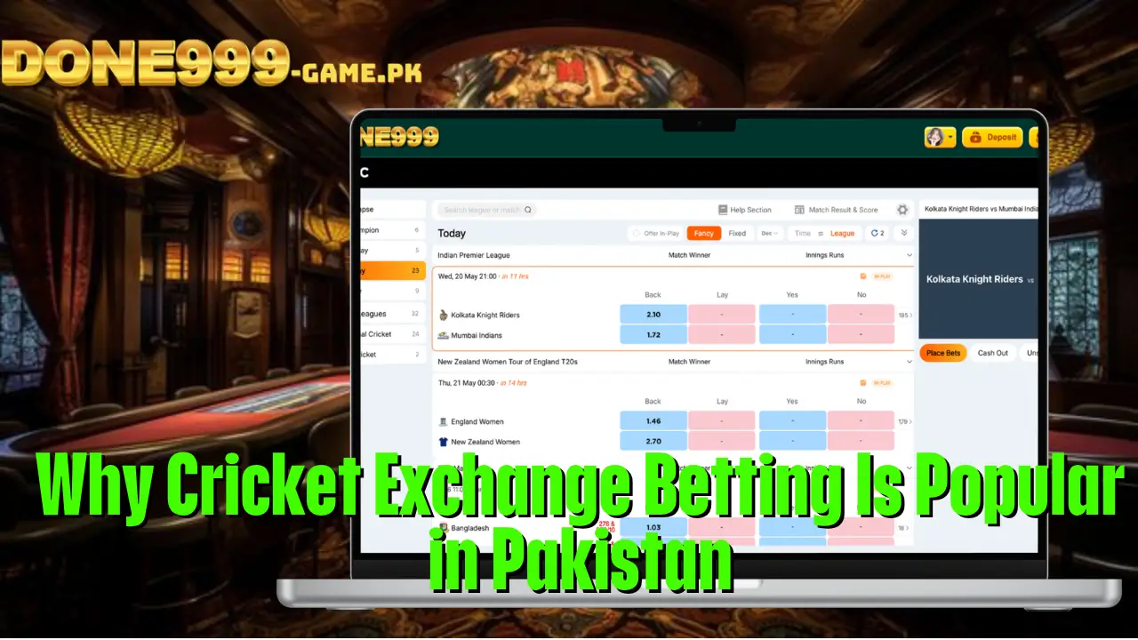 Cricket Exchange Betting Done999 Pakistan Review and Betting Guide 2 Why Cricket Exchange Betting Is Popular in Pakistan